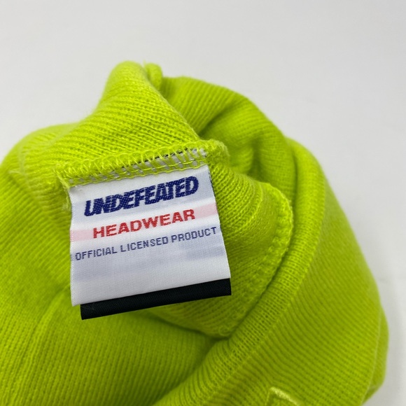 NEW ERA X UNDEFEATED – FIVE STRIKES BEANIE - GREEN - NEW! - Picture 6 of 8